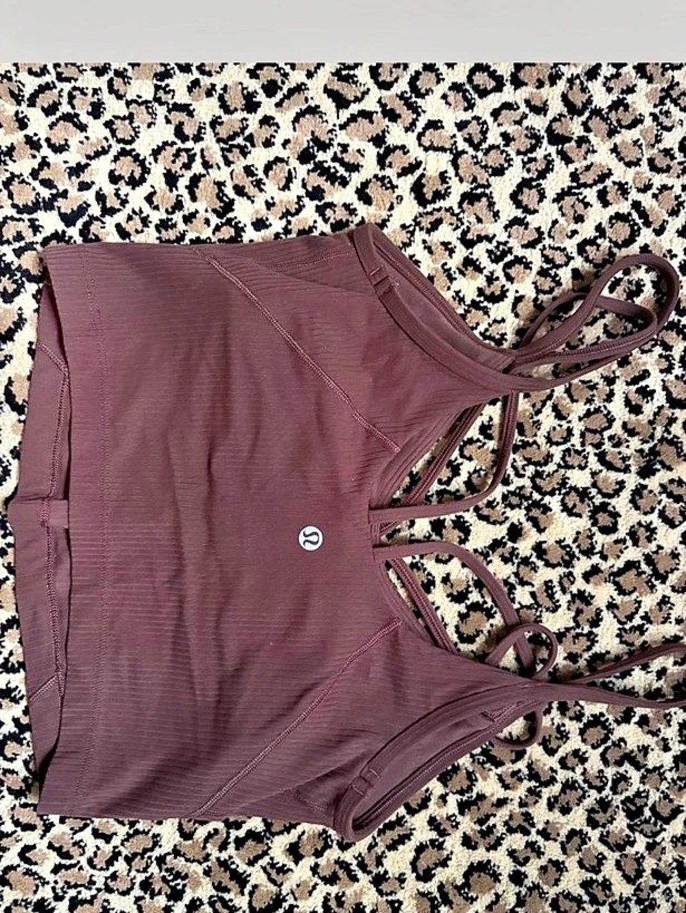 Lululemon Align Strappy Ribbed Tank Top Brown - Picture 2 of 3